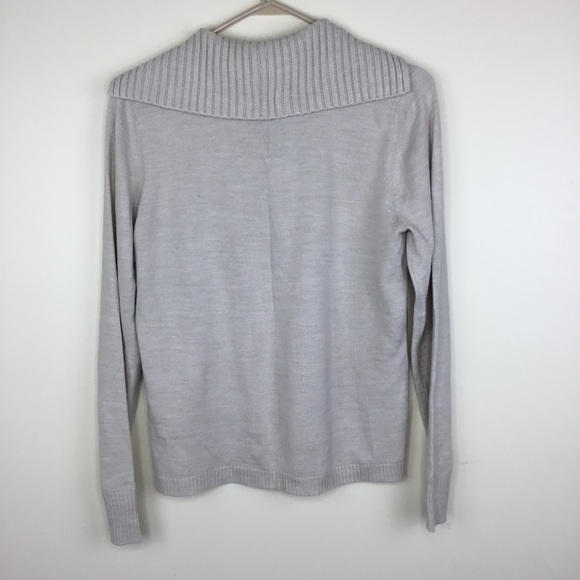 Raisey Shawl Neck Sweater Button Accents Large☺️ - Picture 3 of 4